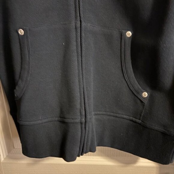 Rafaella Women's S Black Jacket 100% Cotton Zip Front Pockets Long Sleeve NWT - Picture 3 of 6